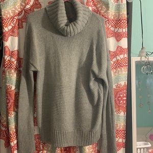 Grey turtle neck sweater
